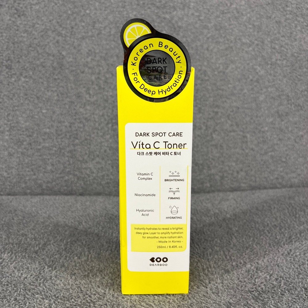 Dearboo Vita C Toner Yellow Dark Spot Care Brightening K-Beauty 8.45 oz